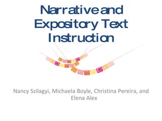 Narrative and Expository Text Instruction ,[object Object]