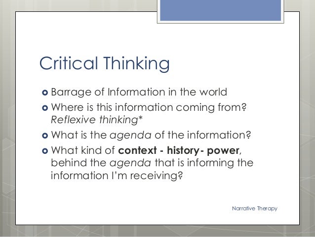 Narrative Therapy - 