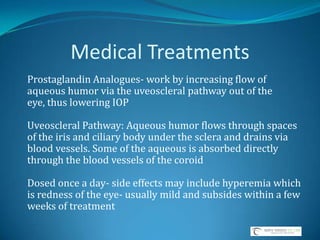 Control of IOP fluctuation for a full 24 hours