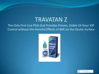 Side effects may include low blood pressure, slow heart rate and general fatigueMedical TreatmentsAlpha Agonists- dosed 3 times per day- cause increase in outflow as well as a decrease in production of aqueous humor to lower IOP ie. AlphaganSide effects may include ocular allergies and drowsinessCarbonic Anhydrase Inhibitors- 2 or 3 times per day dosing- lower IOP by decreasing production of aqueous humor ie. Azopt, Trusopt