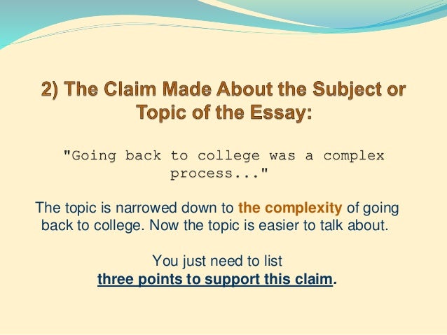 Narrowing down thesis statement picture