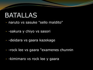 BATALLASnaruto vs sasuke "sello maldito"
