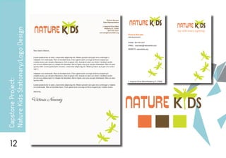 12
NATURE K DS
CapstoneProject:
NatureKidsStationary/LogoDesign
 