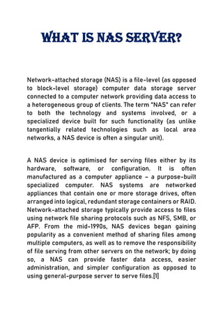 NAS | PDF