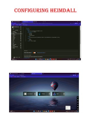 CONFIGURING HEIMDALL
 