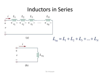 Inductors in Series
Neq LLLLL  ...321
Dr. K Hussain
 