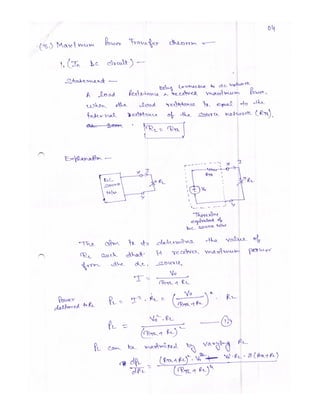 Network Theorems | PDF