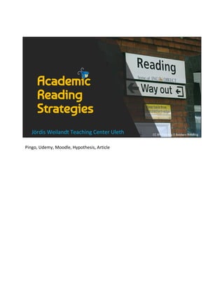 Academic
Reading
Strategies
 