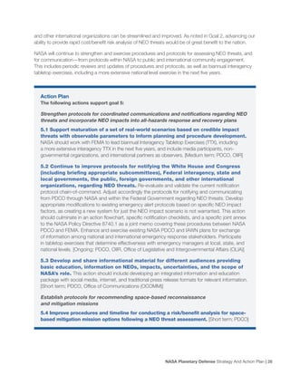 NASA Planetary Defense Strategy And Action Plan | PDF