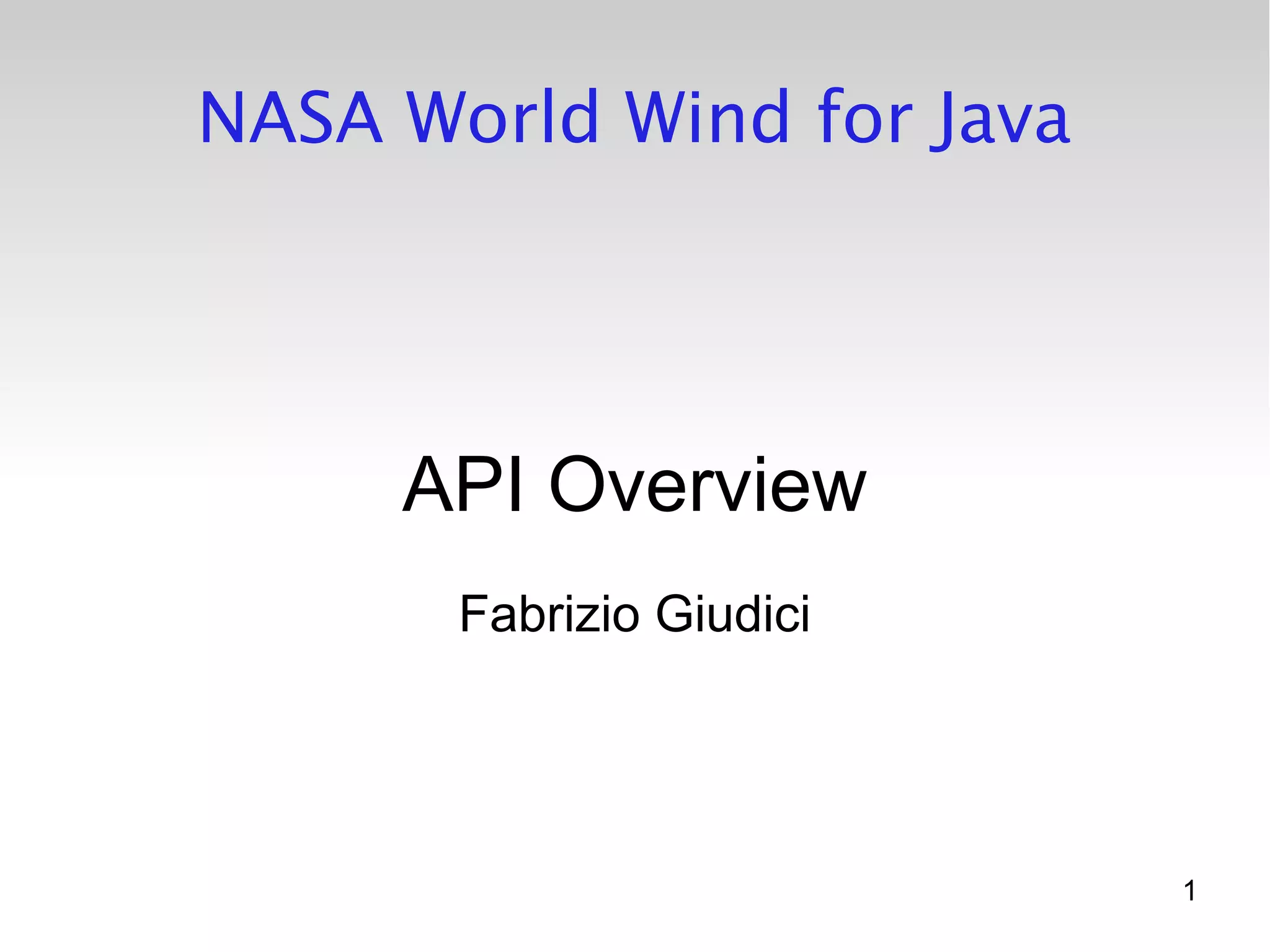Nasa World Wind For Java (by Fabrizio Giudici)