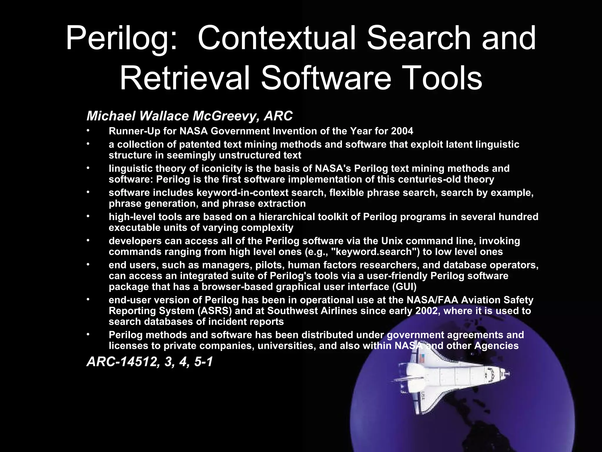 Nasa 2004 Invention Of The Year | PPT