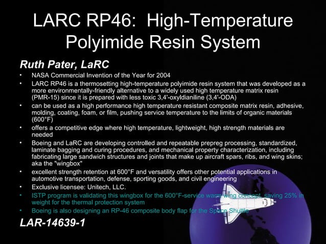 Nasa 2004 Invention Of The Year | PPT