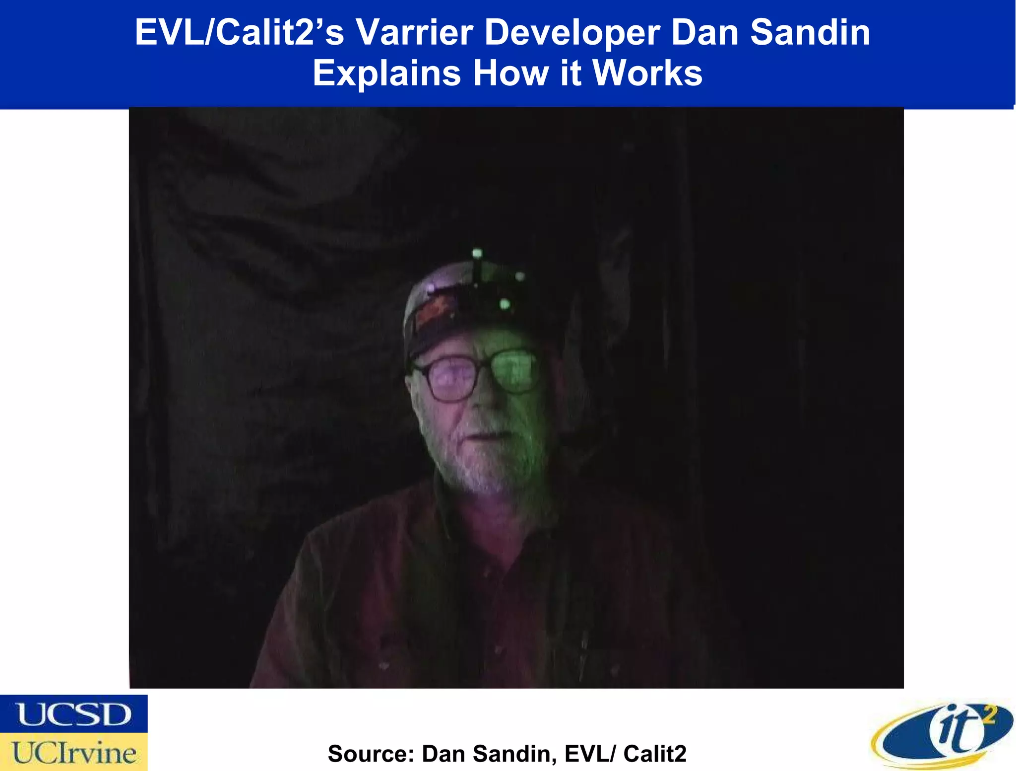 EVL/Calit2’s Varrier Developer Dan Sandin  Explains How it Works Source: Dan Sandin, EVL/ Calit2 
