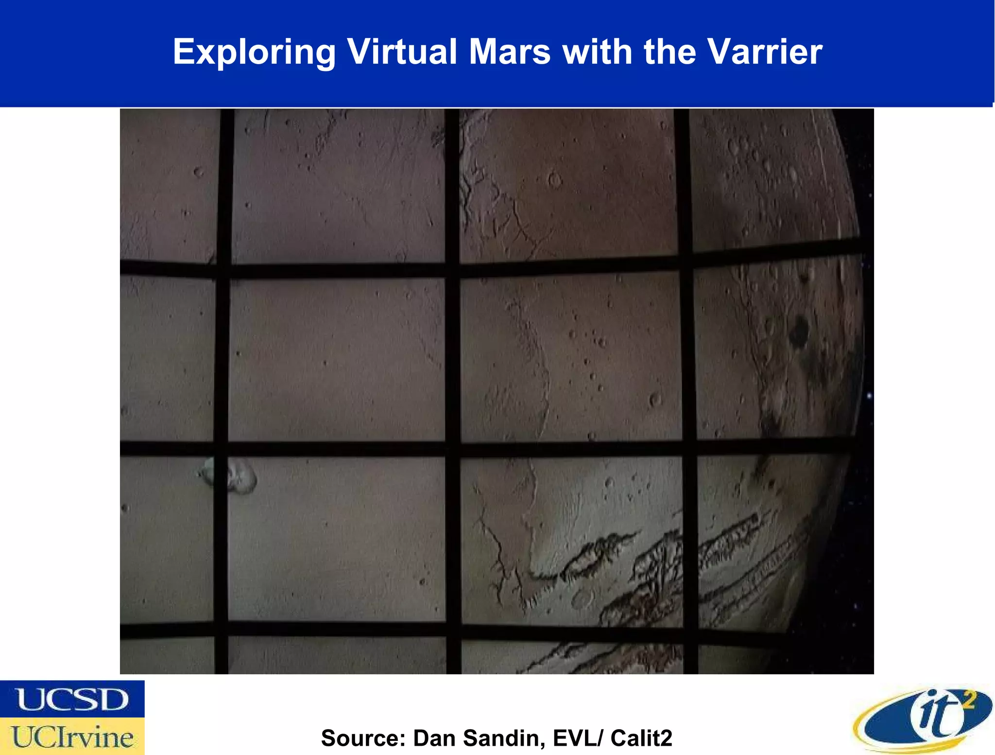 Exploring Virtual Mars with the Varrier Source: Dan Sandin, EVL/ Calit2 