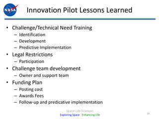 Provides guidance on policies and issues related to using prizes and challenges to promote innovation4