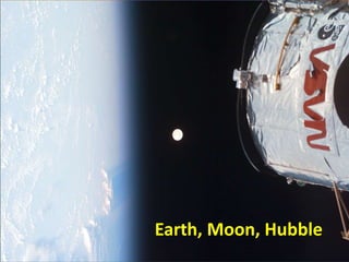 Earth, Moon, Hubble
 