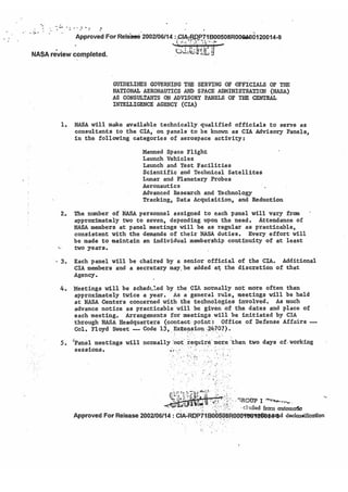 Document uit 1965 bewijst relatie NASA en CIA