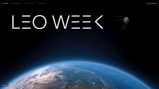 may 2023
LEO WEEK LEO EXHIBITION LEO IMMERSIVE Leo Launch naSA x parsons
 