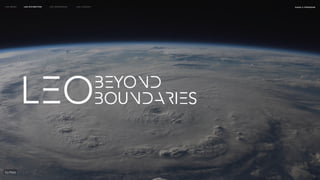 naSA x parsons
may 2023
LEO WEEK LEO EXHIBITION LEO IMMERSIVE Leo Launch
 