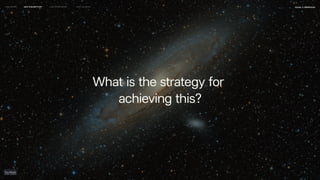 naSA x parsons
may 2023
LEO WEEK LEO EXHIBITION LEO IMMERSIVE Leo Launch
What is the strategy for
achieving this?
 