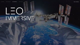 naSA x parsons
may 2023
LEO WEEK LEO EXHIBITION LEO IMMERSIVE Leo Launch
 