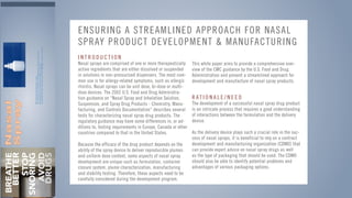 Nasal spray - database