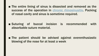 Nasal cavity and paranasal sinuses