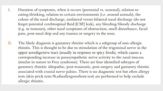 Nasal Discharge - ENT