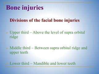 Nasal & Facial Injuries ug.............. | PPTX