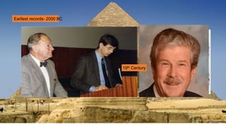 Earliest records- 2000 BC
500 BC
“Nasal Polyposus”
1744- Elongation of
lining of sinus
membrane
1940-
Immunohistochemistr
y
19th Century
 