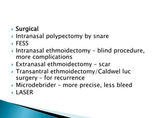 Nasal polyposis | PPTX