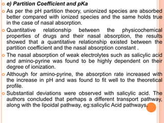 Pathway Partition Nasal & pulmonary drug delevary system & its application | PPTX