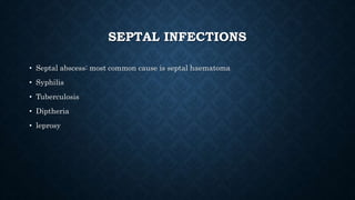 Nasal septal anatomy and septoplasty | PPTX