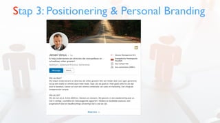 Stap 3: Positionering & Personal Branding
 