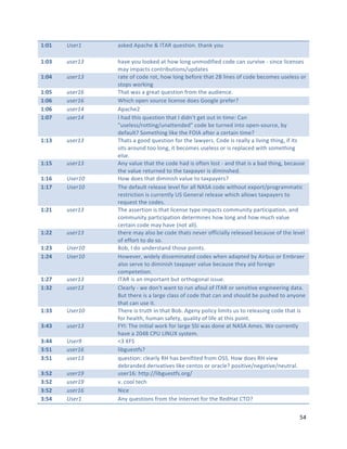 A@aA&&   S/+*T%%    69W1)"5:6+O1"c"$_5>"d*19&,(%-"&O6%W"8(*"

A@aJ&&   -/+*TX%%   O601"8(*"7((W1)"6&"O(2"7(%G"*%?(),3,1)"+()1"+6%"9*'0,01""9,%+1"7,+1%919"
                    ?68",?:6+&9"+(%&',E*&,(%9b*:)6&19"
A@aL&&   -/+*TX%%   '6&1"(3"+()1"'(&Z"O(2"7(%G"E13('1"&O6&"LN"7,%19"(3"+()1"E1+(?19"*917199"('"
                    9&(:9"2('W,%G"
A@aM&&   -/+*TU%%   _O6&"269"6"G'16&"d*19&,(%"3'(?"&O1"6*),1%+1-"
A@a_&&   -/+*TU%%   `O,+O"(:1%"9(*'+1"7,+1%91")(19"S((G71":'131'X"
A@a_&&   -/+*TZ%%   5:6+O1L"
A@a`&&   -/+*TZ%%   $"O6)"&O,9"d*19&,(%"&O6&"$"),)%y&"G1&"(*&",%"&,?1B"C6%"
                    }*917199b'(&&,%Gb*%6&&1%)1)}"+()1"E1"&*'%1)",%&("(:1%9(*'+1Z"E8"
                    )136*7&X"I(?1&O,%G"7,W1"&O1"e/$5"63&1'"6"+1'&6,%"&,?1X"
A@AJ&&   -/+*TX%%   _O6&9"6"G(()"d*19&,(%"3('"&O1"76281'9-"C()1",9"'16778"6"7,0,%G"&O,%GZ",3",&9"
                    9,&9"6'(*%)"&(("7(%GZ",&"E1+(?19"*917199"('",9"'1:76+1)"2,&O"9(?1&O,%G"
                    1791-""
A@AM&&   -/+*TX%%   5%8"067*1"&O6&"&O1"+()1"O6)",9"(3&1%"7(9&""6%)"&O6&",9"6"E6)"&O,%GZ"E1+6*91"
                    &O1"067*1"'1&*'%1)"&("&O1"&6T:681'",9"),?,%9O1)-"
A@A_&&   S/+*TV%%   V(2")(19"&O6&"),?,%,9O"067*1"&("&6T:681'9X"
A@A`&&   S/+*TV%%   _O1")136*7&"'171691"71017"3('"677"H5I5"+()1"2,&O(*&"1T:('&b:'(G'6??6&,+"
                    '19&',+&,(%",9"+*''1%&78"[I"S1%1'67"'171691"2O,+O"677(29"&6T:681'9"&("
                    '1d*19&"&O1"+()19-"
A@IA&&   -/+*TX%%   _O1"6991'&,(%",9"&O6&"7,+1%91"&8:1",?:6+&9"+(??*%,&8":6'&,+,:6&,(%Z"6%)"
                    +(??*%,&8":6'&,+,:6&,(%")1&1'?,%19"O(2"7(%G"6%)"O(2"?*+O"067*1"
                    +1'&6,%"+()1"?68"O601"f%(&"677g-""
A@II&&   -/+*TX%%   &O1'1"?68"679("E1"+()1"&O6&9"%101'"(33,+,6778"'171691)"E1+6*91"(3"&O1"71017"
                    (3"133('&"&(")("9(-"
A@IJ&&   S/+*TV%%   N(EZ"$")("*%)1'9&6%)"&O(91":(,%&9-""
A@IL&&   S/+*TV%%   V(2101'Z"2,)178"),991?,%6&1)"+()19"2O1%"6)6:&1)"E8"5,'E*9"('"K?E'61'"
                    679("91'01"&("),?,%,9O"&6T:681'"067*1"E1+6*91"&O18"6,)"3('1,G%"
                    +(?:1&1&,(%-"
A@I`&&   -/+*TX%%   $_5>",9"6%",?:('&6%&"E*&"('&O(G(%67",99*1-""
A@JI&&   -/+*TX%%   C716'78""21")(%y&"26%&"&("'*%"63(*7"(3"$_5>"('"91%9,&,01"1%G,%11',%G")6&6-"
                    N*&"&O1'1",9"6"76'G1"+7699"(3"+()1"&O6&"+6%"6%)"9O(*7)"E1":*9O1)"&("6%8(%1"
                    &O6&"+6%"*91",&-"
A@JJ&&   S/+*TV%%   _O1'1",9"&'*&O",%"&O6&"N(E-"5G1%8":(7,+8"7,?,&9"*9"&("'17169,%G"+()1"&O6&",9"
                    3('"O167&OZ"O*?6%"9631&8Z"d*67,&8"(3"7,31"6&"&O,9":(,%&-"
J@LJ&&   -/+*TX%%   ek$B"_O1",%,&,67"2('W"3('"76'G1"II$"269")(%1"6&"H5I5"5?19-"`1"+*''1%&78"
                    O601"6"L!4P"CD["M$H[Ç"989&1?-"
J@LL&&   S/+*]%%    ."ÇeI"
J@MA&&   -/+*TU%%   7,EG*19&39X"
J@MA&&   -/+*TX%%   d*19&,(%B"+716'78">V"O69"E1%,3,&1)"3'(?"/II-"V(2")(19">V"0,12"
                    )1E'6%)1)")1',06&,019"7,W1"+1%&(9"('"('6+71X":(9,&,01b%1G6&,01b%1*&'67-"
J@MI&&   -/+*T]%%   *91'#@B"O&&:Bbb7,EG*19&39-('Gb"
J@MI&&   -/+*T]%%   0-"+((7"&1+O"
J@MI&&   -/+*TU%%   H,+1"
J@ML&&   S/+*T%%    5%8"d*19&,(%9"3'(?"&O1"$%&1'%1&"3('"&O1">1)V6&"C_/X"


                                                                                             ;4"
"
 