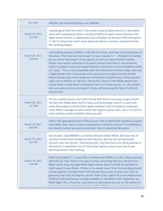 PB!U"D<&       2O1&O1'"&O1"1T&1'%67"7,+1%919"6'1"96&,93,1)-"

           &          $"2(*7)"6G'11"2,&O"O,?"O1'1-"$3"8(*"O601"6"%12":'()*+&"2O,+O",9"6")1',06&,01"
    <6'+O"LRZ"L!##&   2('W"2,&O"+(?:(%1%&9"3'(?"6"06',1&8"(3"),331'1%&"(:1%"9(*'+1"7,+1%919Z"&O1"
      #B!."5<&        71G67"'10,12"E*')1%",9"9*E9&6%&,67Z"6%)"*%3*%)1)-"I("&O1"+(9&1331+&,01"(:&,(%"
                      ,9"})(%y&"'171691"&O1"2('W}"9,%+1"1T&1'%67"'171691",9"'6'178"6"'1d*,'1?1%&"3('"
                      &O1"3*%),%G":'(=1+&-"

           &          $"6?"7((W,%G"+7(9178"6&"H/I5"#-."3('"&O1"3,'9&"&,?1Z"6%)"3'(?"&O1":1'9:1+&,01"(3"
    <6'+O"LRZ"L!##&   >1+,:,1%&-"_O1"?(9&"2('',9(?1":6'&"&("?1",9"+76*91".-r-"}--->1+,:,1%&",9"O1'1E8"
      #B.!"D<&        :*&"(%"%(&,+1"&O6&"1T:('&"(3"6%8"G(()9"('"&1+O%,+67")6&6"3'(?&O1"[%,&1)"
                      I&6&19"?68"'1d*,'1"9(?1"3('?"(3"1T:('&"7,+1%91"3'(?"&O1[-I-"S(01'%?1%&-"
                      e6,7*'1"&("(E&6,%"%1+1996'8"1T:('&"7,+1%919"?68'19*7&",%"+',?,%67"7,6E,7,&8"*%)1'"
                      [-I-"7629--}"_O,9",9"%(&"+(?:6&,E71"2,&O"&O1"$%&1'%1&"69",&"1T,9&9"&()68Z"6%)":*&9"
                      6"71G67"E*')1%"&O6&"?6%8"G'699'((&9"(:1%"9(*'+1":'(=1+&9"+6%%(&"O6%)71-"
                      _O191"6%)":1'O6:9"?6%8"6+6)1?,+",%9&,&*&,(%9"2(*7)"E1"26'8"(3"E69,%G"&O1,'"
                      (:1%"9(*'+1"133('&9"(%"&(:"(3",&-"V60,%G"&O,9"+76*91",%"&O1"H/I5"2(*7)"01'8"
                      %16'78")((?"6"+()1"E691"&("E1,%G"&O1"96?1"69"+7(91)"9(*'+1Z",-1-Z"&O1":1(:71"
                      2O("*91"(:1%"9(*'+1"6%)"'19:1+&"[I"762"2,77"9&68"6268"3('"316'"(3"+',?,%67"
                      :'(91+*&,(%-"

           &          V1"O69"6"067,)"+(%+1'%Z"E*&"$")(%y&"W%(2"&O6&"&O1'1",9"6%8"268"&("G1&"6'(*%)"
    <6'+O"LRZ"L!##&   &O1"36+&"&O6&"H5I5")(19"9&*33",%"9:6+1"6%)"&1+O%(7(G8Z"6%)",&y9",%"=*9&"9*+O"
      #B;U"D<&        6'169"&O6&"1T:('&"+(%&'(79"(3&1%"6::78-V(2101'Z"7(&9"(3"6+6)1?,+"6%)"G'699"
                      '((&9"133('&9"?6%6G1"&("2('W"2,&O,%"&O1"1T:('&"+(%&'(7"'*719-"I*'1Z",&y9"%(&"&O1"
                      &(&67"+6'13'11"2('7)"(3":*E7,9O"2O6&"8(*"2,77-"

           &          [%7199"&O1"6::'(:',6&1":6'&"(3"&O1"9(*'+1"+()1",9"9:1+,3,+6778"?6'W1)"69"1T:('&"
    <6'+O"LRZ"L!##&   +(%&'(771)Z"&O1%"O(2",9"6%8(%1"9*::(91)"&("?11&"&O,9"7,+1%91X"$3"9(?1&O,%G",9"
      .B!4"D<&        %(&"+716'78"?6'W1)"69"1T:('&"+(%&'(771)Z"&O1%",&"9O(*7)"E1"36,'"G6?1-"

           &          /*'":'(=1+&Z"/:1%<Q5/",9"+*''1%&78"'171691)"*%)1'"H/I5-"`1"O601"7(&9"(3"
    <6'+O"LRZ"L!##&   (*&9,)1",%&1'19&"3'(?"5+6)1?,6"6%)"$%)*9&'8-"H("(%1"O69"81&"1T:'1991)"
      .BLL"D<&        +(%+1'%"(01'"&O1"7,+1%91-"_O6&"E1,%G"96,)Z"$"911"&O6&"&O1'1"6'1"9(?1"G(&+O69",%"
                      &O1"7,+1%91-"$&"2(*7)"E1"%,+1"&("O601"(&O1'"(:&,(%9Z"E*&",%"(*'"+691",&"269"
                      )13,%,&178"E1&&1'"&O6%"%(&O,%G-"

           &          $<V/"f6%)"$5H5MgYZ",3"101'8"3,71",9"?6'W1)"2,&O"H/I5"0#-."f69",9"(3&1%":'6+&,+1"
    <6'+O"LRZ"L!##&   2,&O"SDM0LgZ"&O1%"&O1'1",9"%("268"&("W%(2-"599*?,%G"&O6&"6%8"'171691"3'(?"
      .B.!"D<&        H5I5"%11)9"&("G("&O'(*GO"H5I5"71G67"'10,12Z"&O1%",&"9O(*7)"E1":(99,E71"&("
                      +6&+O"1T:('&",99*19"&O1'1-"$3"&O1'1",9"%("1T:('&",99*1Z"&O1%"&O6&"2('),%G"9O(*7)"
                      %(&"E1"6::7,1)-"S'6%&1)Z"&O1'1"9&,77"?68"E1"?6%8"+6919"(3"G'68"6'16Z"E*&"$y?"
                      G*199,%G"&O6&"6"7(&"(3":'(G'199"+6%"E1"?6)1",3"&O,9"(:&,(%"(3"6"%(%1T:('&b%(%
                      $_5>1%+*?E1'1)"7,+1%91",9"?6)1"606,76E71"&("&O1"H5I5"+()1"(',G,%6&('9"E8"
                      H5I5"71G67-"_O,9Z"(3"+(*'91Z"?68"?16%"6%"67&1'%6&,01"7,+1%91Z"('"&O1"(:&,(%"&("
                      '171691"*%)1'"9(?1&O,%G"7,W1"L+76*91"NIQ-"fY$<V/"Å",%"?8"O*?E71"(:,%,(%Z"


                                                                                                       ;@"
"
 