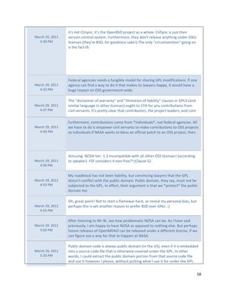 &          ,&y9"%(&"Ca98%+Z",&y9"&O1"/:1%NIQ":'(=1+&"69"6"2O(71-"CaI8%+",9"=*9&"&O1,'"
    <6'+O"LRZ"L!##&   01'9,(%"+(%&'(7"989&1?-"e*'&O1'?('1Z"&O18")(%y&"'171691"6%8&O,%G"*%)1'"SH["
      4B.!"D<&        7,+1%919"f&O18y'1"NIQZ"3('"G(()%199"96W1lg-_O1"(%78"}+,'+*?01%&,(%}"G(,%G"(%"
                      ,9"&O1"36+&"&O"




           &          e1)1'67"6G1%+,19"%11)9"6"3*%G,E71"?()17"3('"9O6',%G"SDM"?(),3,+6&,(%9-"$3"(%1"
    <6'+O"LRZ"L!##&   6G1%+8"+6%"3,%)"6"268"&(")(",&"&O6&"?6W19",&9"76281'9"O6::8Z",&"2(*7)"O601"6"
      4B.L"D<&        O*G1",?:6+&"(%"/II"G(01'%?1%&2,)1-"

           &          _O1"}),9+76,?1'"(3"26''6%&8}"6%)"}7,?,&6&,(%"(3"7,6E,7,&8}"+76*919",%"SDM."f6%)"
    <6'+O"LRZ"L!##&   9,?,76'"76%G*6G1",%"(&O1'"7,+1%919g"(*GO&"&("Ck5"3('"6%8"+(%&',E*&,(%9"3'(?"
      4B.U"D<&        +,0,7"91'06%&9-"$&y9":'1&&8"+716'"&O6&"+(%&',E*&('9Z"&O1":'(=1+&"716)1'9Z"6%)"+(%&"

           &          3*'&O1'?('1Z"+(%&',E*&,(%9"+(?1"3'(?"Y,%),0,)*679YZ"%(&"31)1'67"6G1%+,19-"577"
    <6'+O"LRZ"L!##&   21"O601"&(")(",9"1?:(21'"+,0,7"91'06%&9"&("?6W1"+(%&',E*&,(%9"&("/II":'(=1+&9"
      4B4."D<&        69",%),0,)*679-$3"H5I5"26%&9"&("E7199"6%"(33,+,67":6&+O"&("6%"/II":'(=1+&Z"&O1%"




           &          5?*9,%G-"H/I5"a1'-"#-.",%+(?:6&,E71"2,&O"677"(&O1'"/II"7,+1%919l"f6++('),%G"
    <6'+O"LRZ"L!##&   &("9:16W1'g-"eIe"+(%9,)1'9",&"%(%3'11Xl"fC76*91"Sg"
      4B;!"D<&

           &          <8"'(6)E7(+W"O69"%(&"E11%"7,6E,7,&8Z"E*&"+(%0,%+,%G"76281'9"&O6&"&O1"SDM"
    <6'+O"LRZ"L!##&   )(19%y&"+(%37,+&"2,&O"&O1":*E7,+")(?6,%-"D*E7,+")(?6,%Z"&O18"968Z"?*9&"%(&"E1"
      4B;."D<&        9*E=1+&1)"&("&O1"SDM-"$%"1331+&Z"&O1,'"6'G*?1%&",9"&O6&"21"Y:'(&1+&Y"&O1":*E7,+"
                      )(?6,%"?("

           &          /OZ"G'16&":(,%&l"H(&"&("9&6'&"6"376?126'"O1'1Z"('"'10167"?8":1'9(%67"E,69Z"E*&"
    <6'+O"LRZ"L!##&   :1'O6:9"&O,9",9"81&"6%(&O1'"'169(%"&(":'131'"NIQ"(01'"SH[-"og"
      4B;;"D<&

           &          53&1'"7,9&1%,%G"&("<'"`Z"911"O(2":'(E71?6&,+"H/I5"+6%"E1-"59"$"O601"96,)"
    <6'+O"LRZ"L!##&   :'10,(*978Z"$"6?"O6::8"&("O601"H/I5"69"6::(91)"&("%(&O,%G"1791-"N*&":1'O6:9"
      ;B!."D<&        3*&*'1"'1716919"(3"/:1%<Q5/"+6%"E1"'171691)"*%)1'"6"),331'1%&"7,+1%91Z",3"21"
                      +6%"3,G*'1"(*&"6"268"3('"&O6&"&("O6::1%"6&"H5I5-"

           &          D*E7,+")(?6,%"+()1",9"672689":*E7,+")(?6,%"f,%"&O1"[IgZ"101%",3",&",9"1?E1))1)"
    <6'+O"LRZ"L!##&   ,%&("6"9(*'+1"+()1"3,71"&O6&",9"(&O1'2,91"+(01'1)"*%)1'"&O1"SDM-"$%"(&O1'"
      ;B.."D<&        2(')9Z"$"+(*7)"1T&'6+&"&O1":*E7,+")(?6,%":('&,(%"3'(?"&O6&"9(*'+1"+()1"3,71"
                      6%)"*91",&"O(2101'"$":71691Z"2,&O(*&":*&&,%G"2O6&"$"*91",&"3('"*%)1'"&O1"SDM-"


                                                                                                            ;P"
"
 