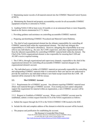Nasa Guide Line | DOC