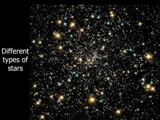 Different
types of
stars
 