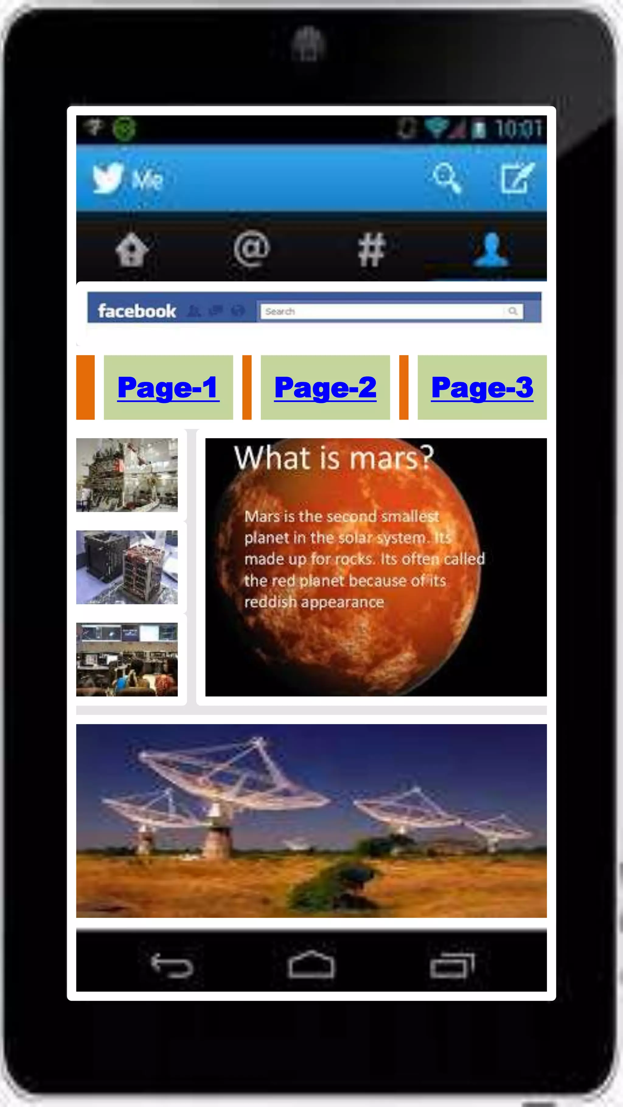 Nasa Tablet App
Page-1 Page-2 Page-3