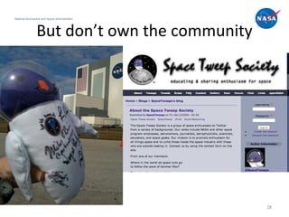 But don’t own the community National Aeronautics and Space Administration 