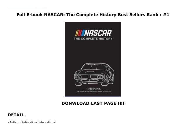 Full E Book Nascar The Complete History Best Sellers Rank 1