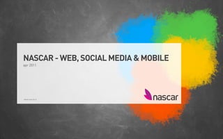NASCAR - WEB, SOCIAL MEDIA & MOBILE
apr 2011




www.nascar.it
 
