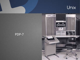 Unix




PDP-7
 