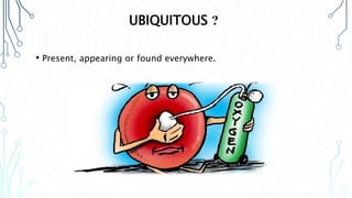 UBIQUITOUS ?
• Present, appearing or found everywhere.
 