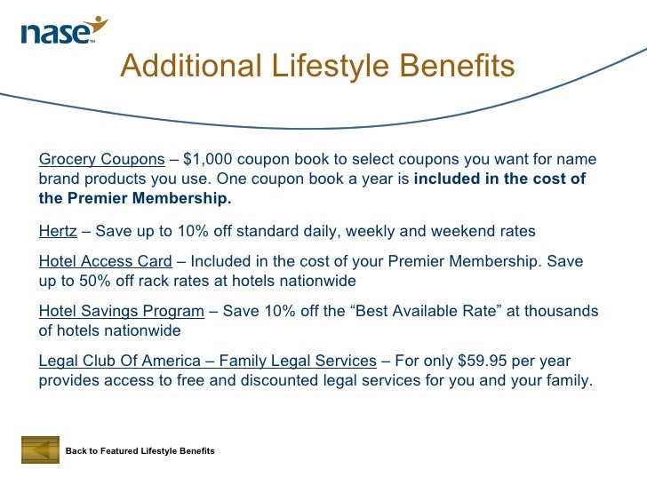 Food coupons as benefit