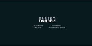 Naseem townhouses by nshama at town square dubai +971 4248 3445