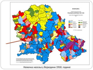 Немачка насеља у Војводини 1910. године
 