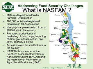 Andrew Namakhoma: Agricultural Challenges and Opportunities in Malawi | PPT