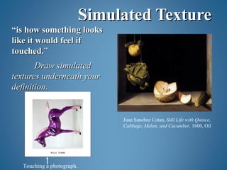 Nash. elements and principles of design.new and improved | PPT